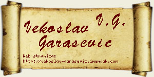 Vekoslav Garašević vizit kartica